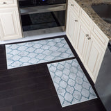 Non-skid Washable Kitchen Runner Rugs (Set of 2) - Set of 44 x 24 and 31.5 x 20 Inches