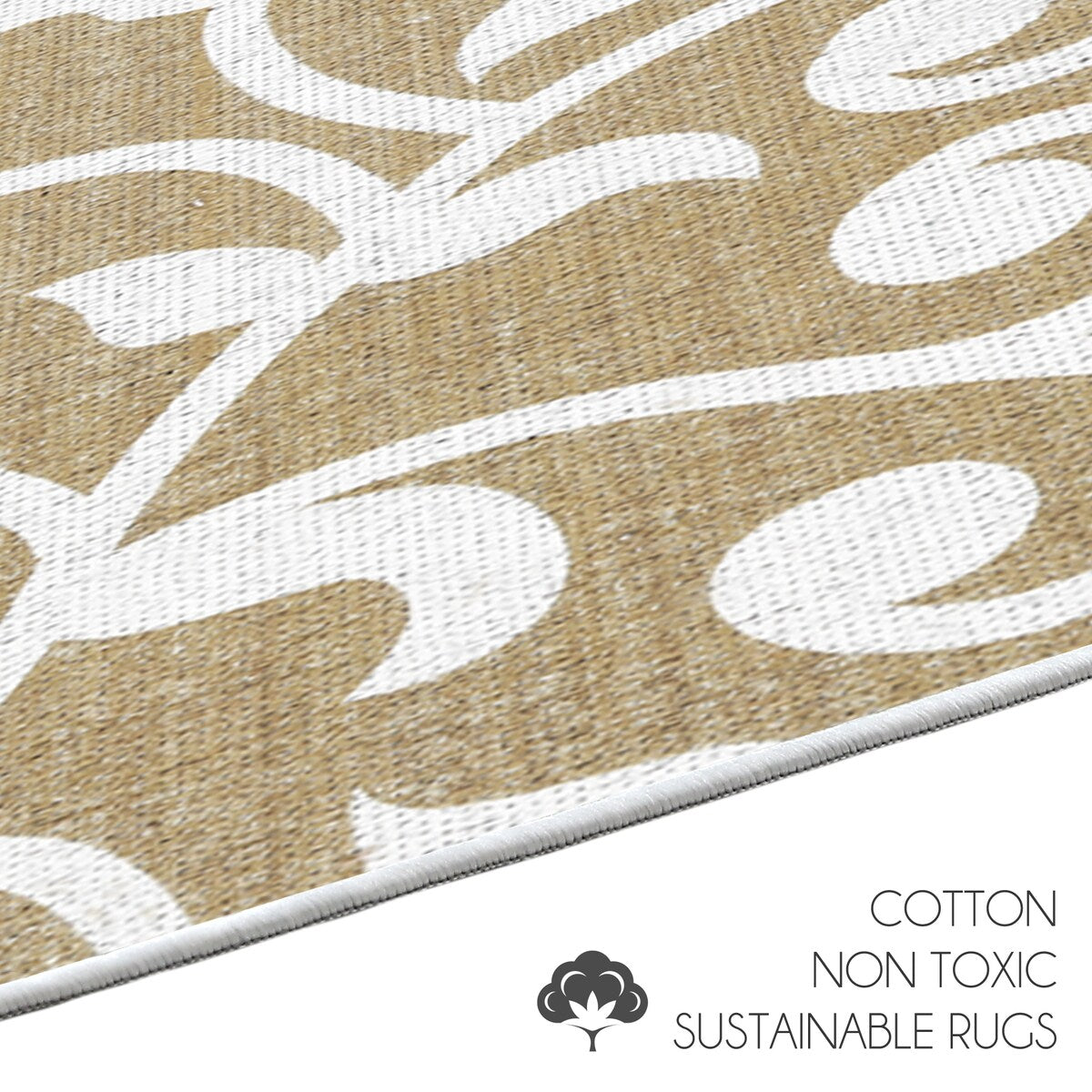 Non-skid Washable Kitchen Runner Rugs (Set of 2) - Set of 44 x 24 and 31.5 x 20 Inches