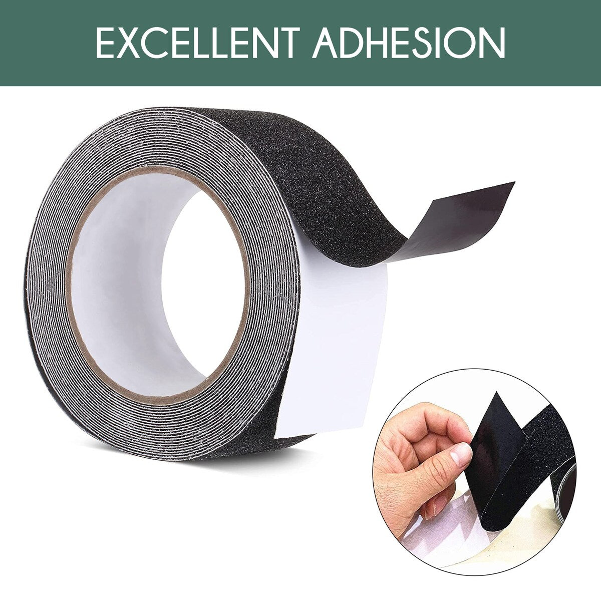 Non-Slip Grip Tape - Waterproof Non-Skid Adhesive Tape For Stairs, - Heavy Duty PEVA Safety Anti Slip Tape