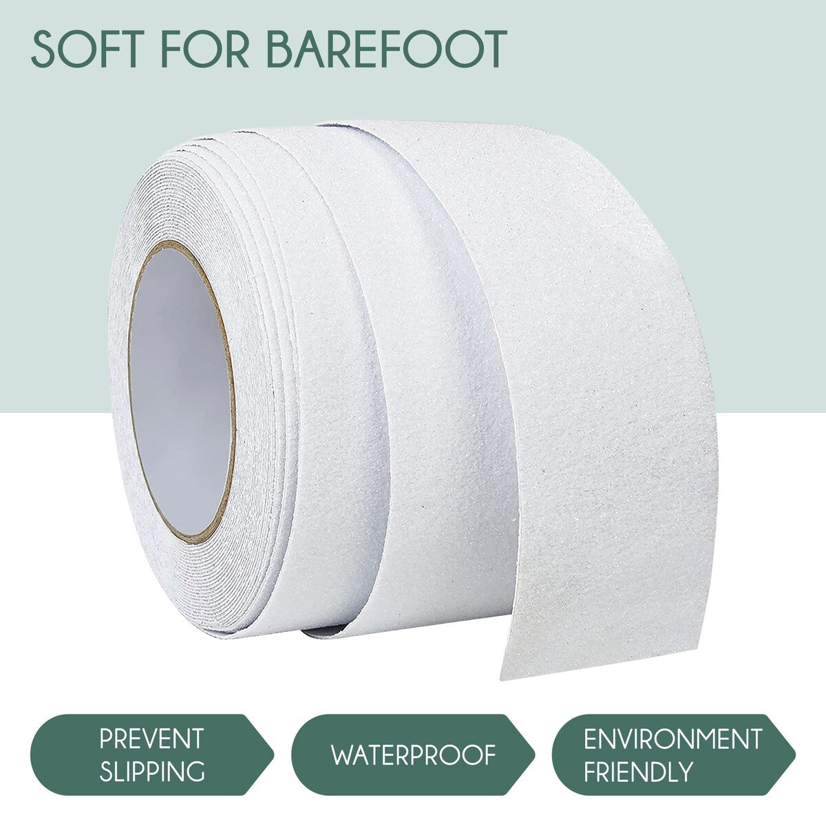 Non-Slip Grip Tape - Waterproof Non-Skid Adhesive Tape For Stairs, - Heavy Duty PEVA Safety Anti Slip Tape