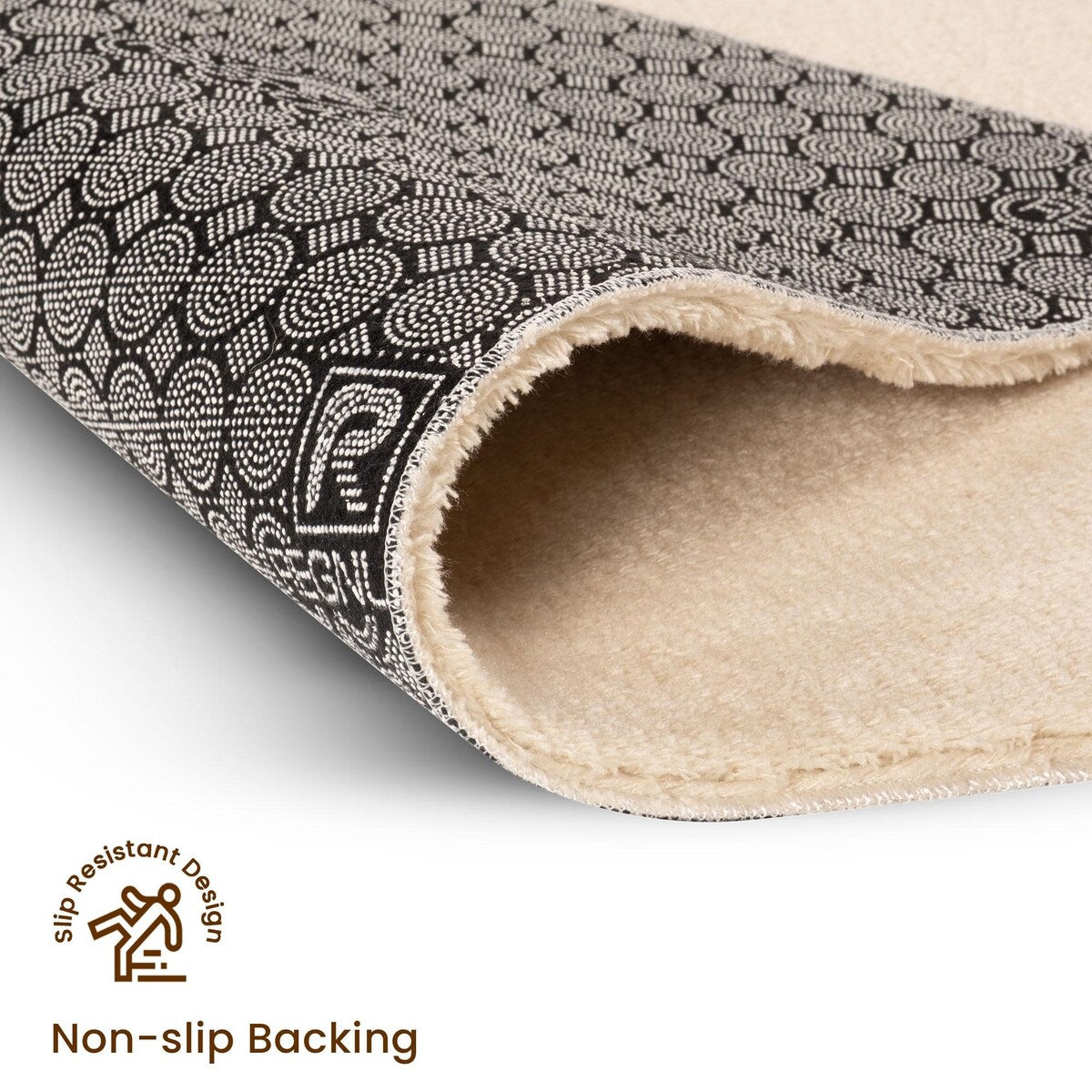 Non-skid Washable Kitchen Runner Rugs (Set of 2) - Set of 44 x 24 and 31.5 x 20 Inches