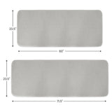 Non-skid Washable Kitchen Runner Rugs (Set of 2) - Set of 44 x 24 and 31.5 x 20 Inches