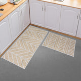 Non-skid Washable Kitchen Runner Rugs (Set of 2) - Set of 44 x 24 and 31.5 x 20 Inches