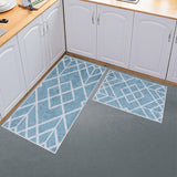 Non-skid Washable Kitchen Runner Rugs (Set of 2) - Set of 44 x 24 and 31.5 x 20 Inches