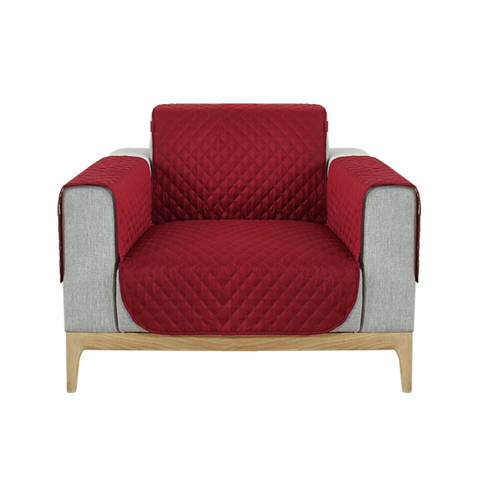 Non-slip Reversible Quilted Armchair Cover