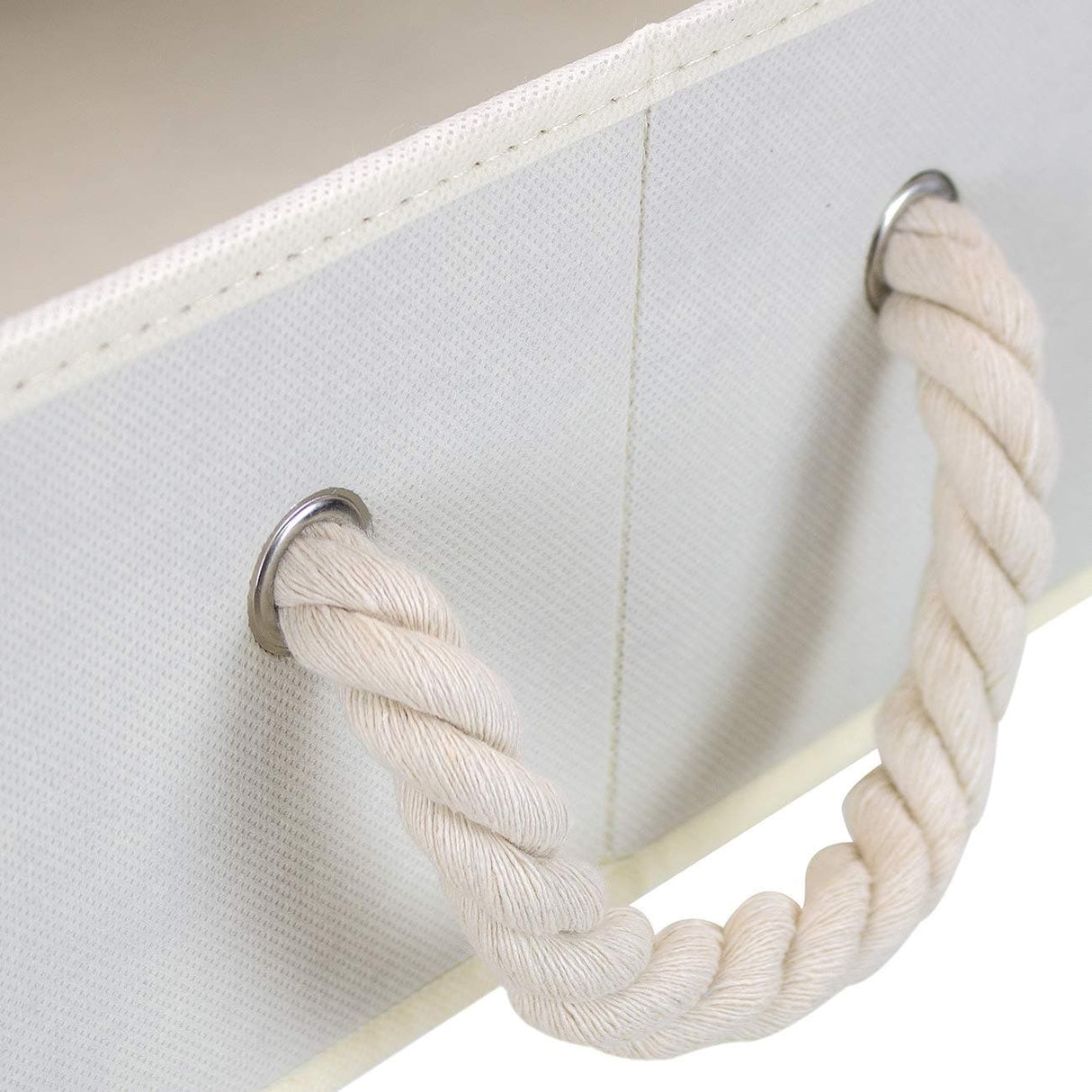 Non-woven Fabric Trapezoid Storgae Box with Cotton Rope - (3 Pack)