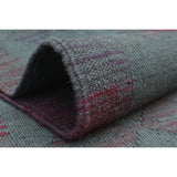Noori Rug Elan Overdyed Kilim Muzaffer Grey/Pink Rug - 6'3" x 9'6"