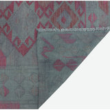 Noori Rug Elan Overdyed Kilim Muzaffer Grey/Pink Rug - 6'3" x 9'6"
