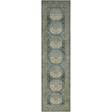 Noori Rug Fine Chobi Albia Grey/Ivory Runner - 2'7" x 9'10"