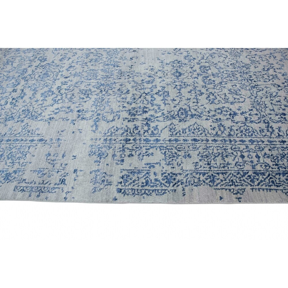 Noori Rug Fine Oushak Saeed Grey/Blue Rug - 9'5" x 12'5"