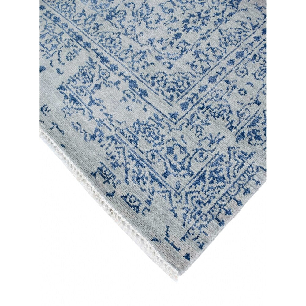 Noori Rug Fine Oushak Saeed Grey/Blue Rug - 9'5" x 12'5"