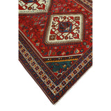 Noori Rug Fine Vintage Distressed Jiaan Red/Ivory Runner - 5'1" x 10'1"