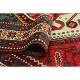 Noori Rug Fine Vintage Distressed Jiaan Red/Ivory Runner - 5'1" x 10'1"