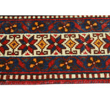 Noori Rug Fine Vintage Distressed Jiaan Red/Ivory Runner - 5'1" x 10'1"