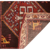 Noori Rug Fine Vintage Distressed Ricky Chocolate/Beige Runner - 2'0" x 1'8"