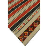 Noori Rug High-Low Kilim Dillon Beige/Orange Rug - 6'11" x 9'10"