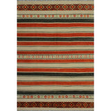 Noori Rug High-Low Kilim Dillon Beige/Orange Rug - 6'11" x 9'10"