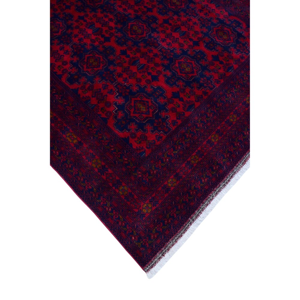 Noori Rug Khal Mohammadi Nasibeli Red/Blue Rug - 6'6" x 9'7"