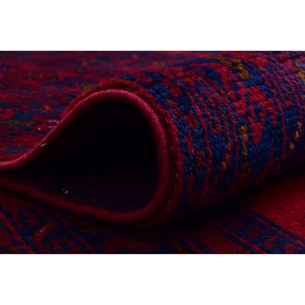 Noori Rug Khal Mohammadi Nasibeli Red/Blue Rug - 6'6" x 9'7"