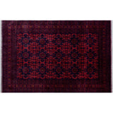 Noori Rug Khal Mohammadi Nasibeli Red/Blue Rug - 6'6" x 9'7"