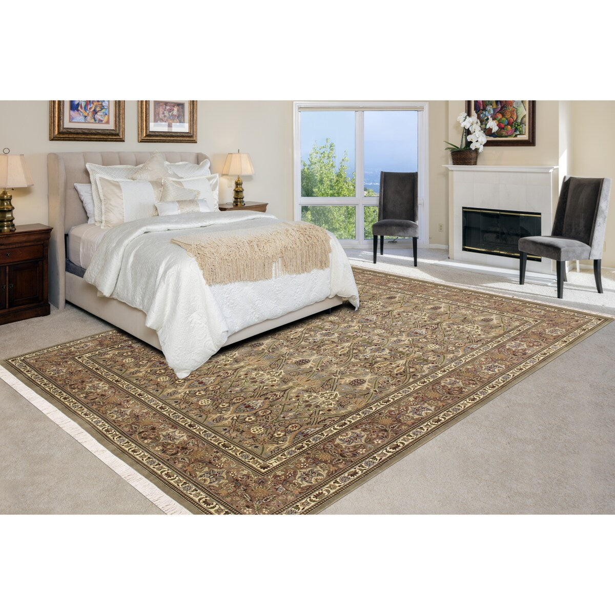Noori Rug Pak-Persian Shahrivar Lt. Green/Beige Rug - 8'3" x 10'1"