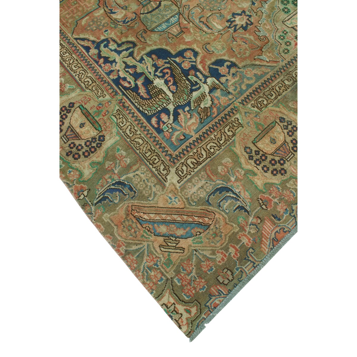 Noori Rug Semi-Antique Dannah Rust/Lt. Brown Rug - 8'9" x 12'3"