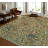 Noori Rug Semi-Antique Dannah Rust/Lt. Brown Rug - 8'9" x 12'3"