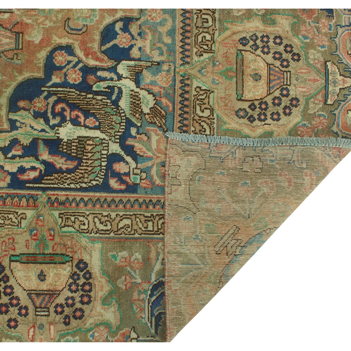 Noori Rug Semi-Antique Dannah Rust/Lt. Brown Rug - 8'9" x 12'3"