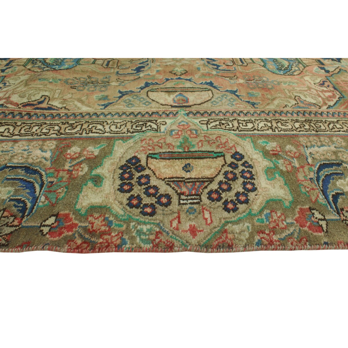 Noori Rug Semi-Antique Dannah Rust/Lt. Brown Rug - 8'9" x 12'3"