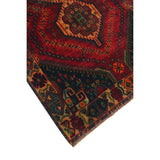 Noori Rug Vintage Beall Red/Black Rug - 4'3" x 6'3"