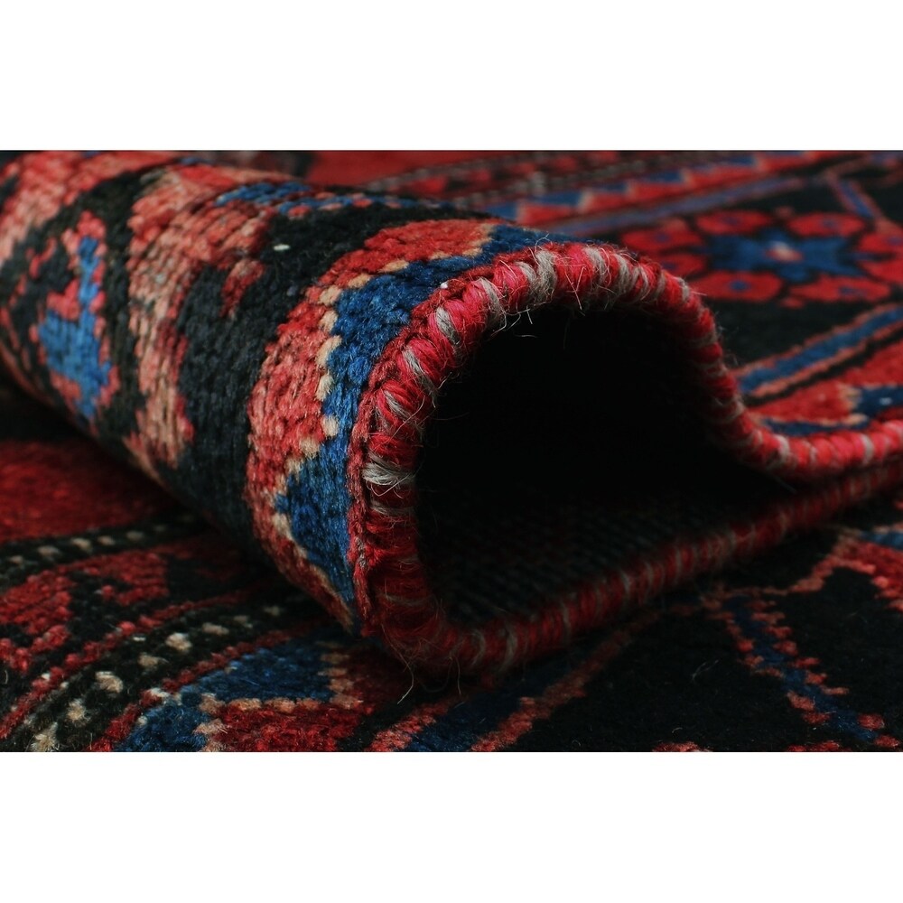 Noori Rug Vintage Blanca Red/Black Runner - 3'5" x 10'6"