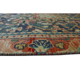 Noori Rug Vintage Distressed Jory Blue/Orange Runner - 3'2" x 9'6"