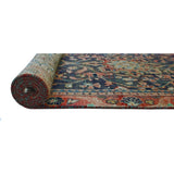 Noori Rug Vintage Distressed Jory Blue/Orange Runner - 3'2" x 9'6"