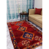 Noori Rug Vintage Distressed Loren Red/Orange Runner - 4'1" x 6'10"