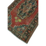Noori Rug Vintage Distressed Vihaan Rust/Charcoal Rug - 3'10" x 6'4"