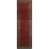 Noori Rug Vintage Distressed Wendell Red/Ivory Runner - 3'5" x 11'4"