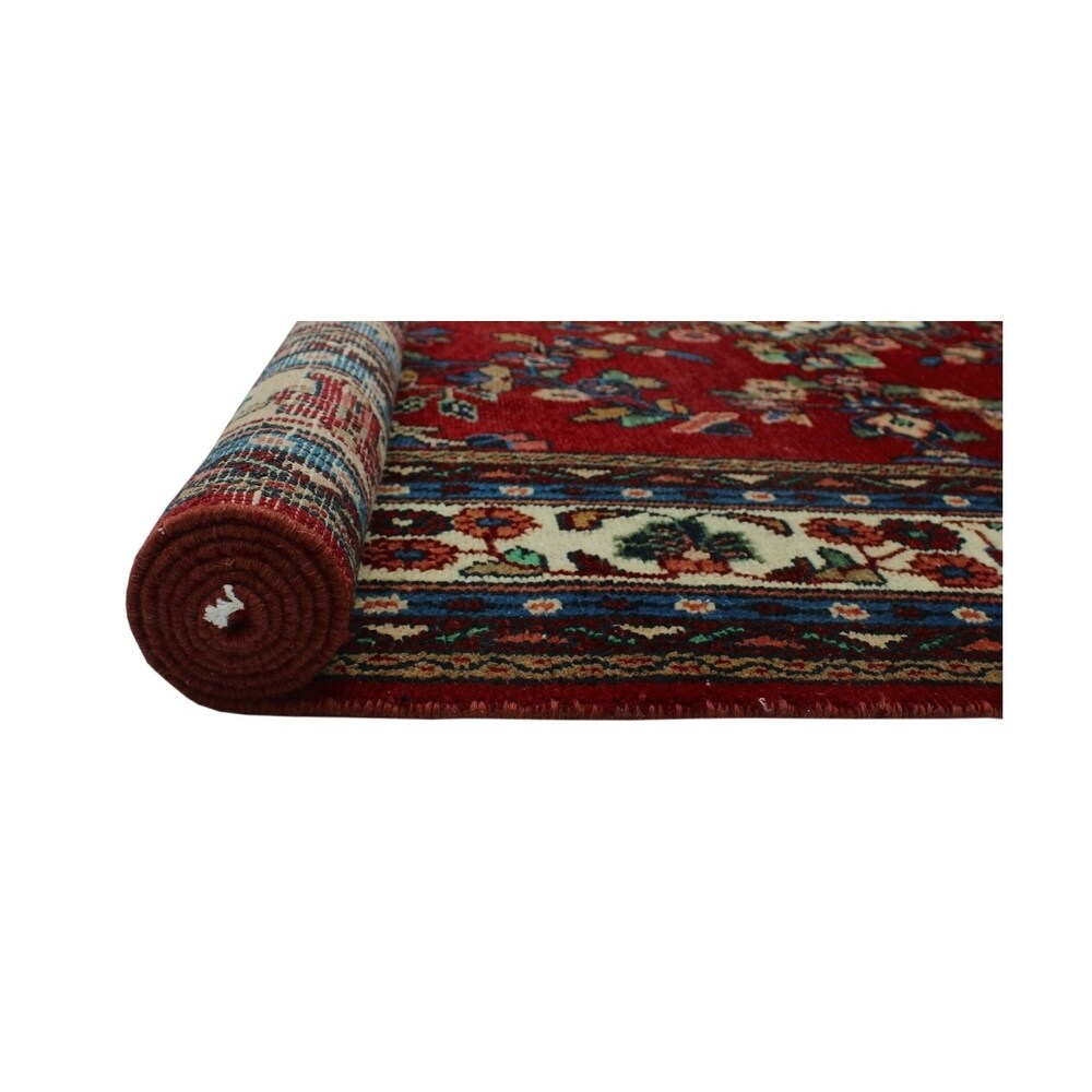 Noori Rug Vintage Lula Red/Ivory Rug - 7'1" x 10'0"