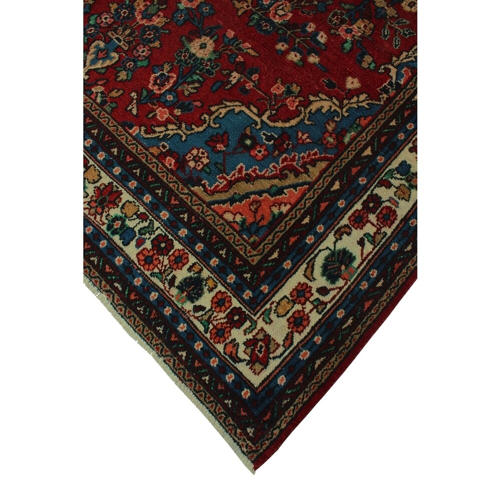 Noori Rug Vintage Lula Red/Ivory Rug - 7'1" x 10'0"