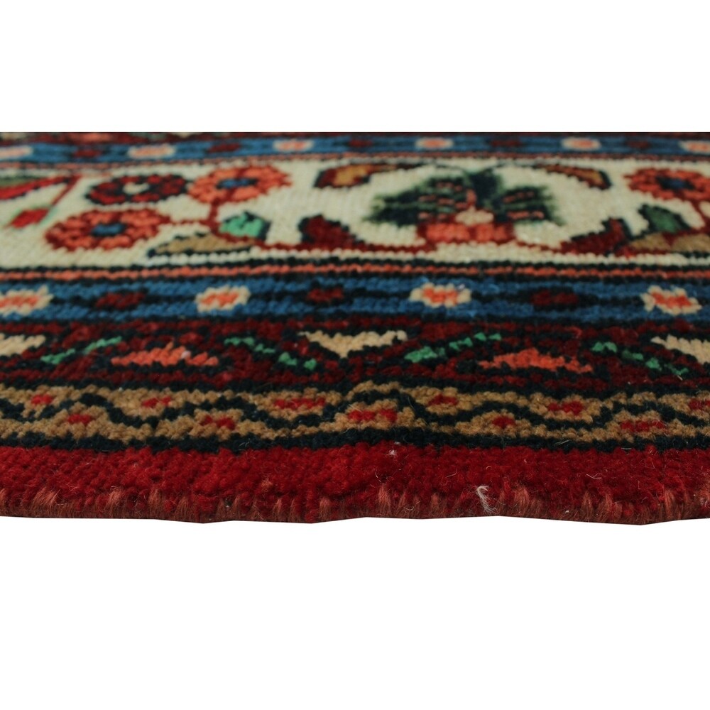 Noori Rug Vintage Lula Red/Ivory Rug - 7'1" x 10'0"