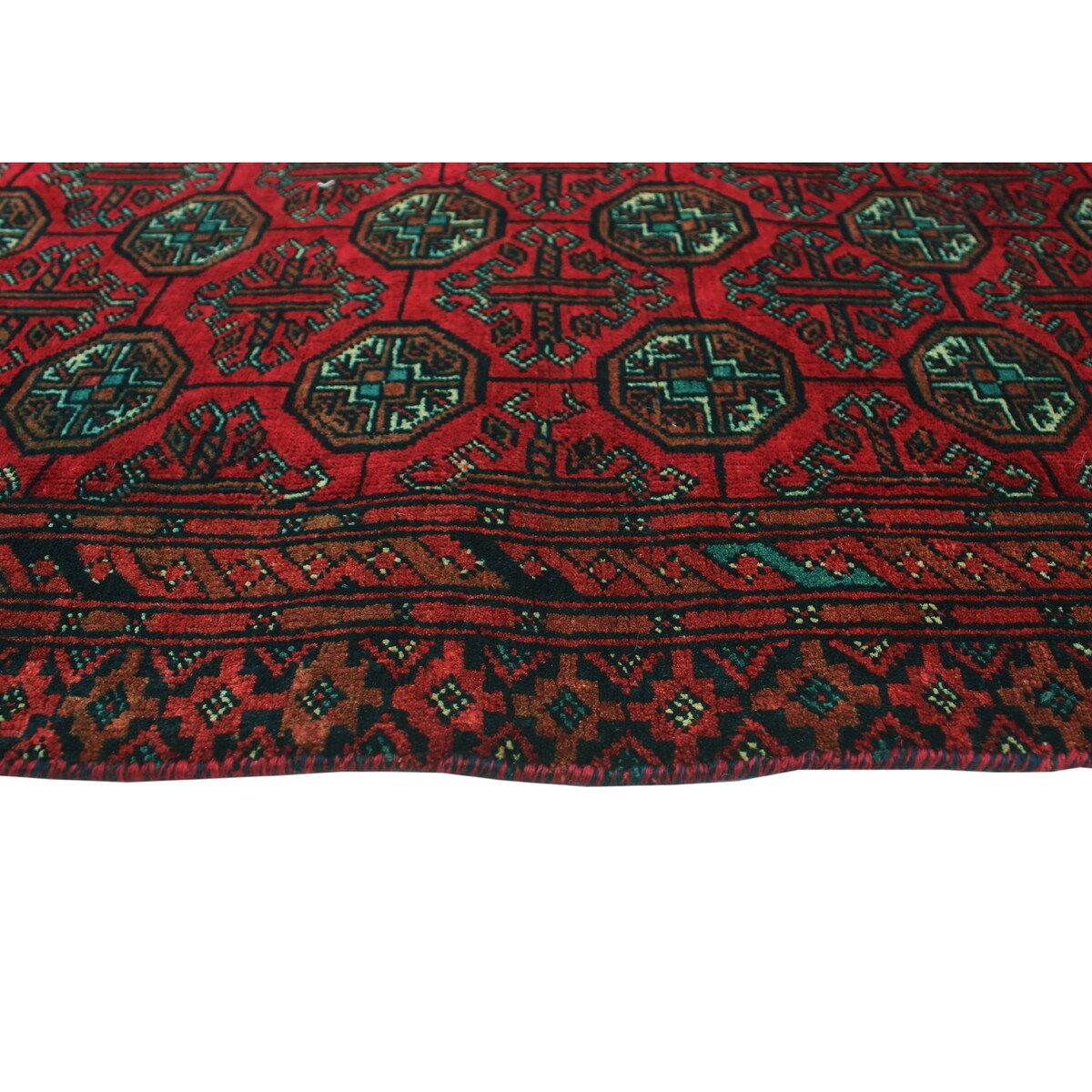 Noori Rug Vintage Mazi Rusty-Red/Black Rug - 2'3" x 4'6"