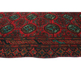 Noori Rug Vintage Mazi Rusty-Red/Black Rug - 2'3" x 4'6"