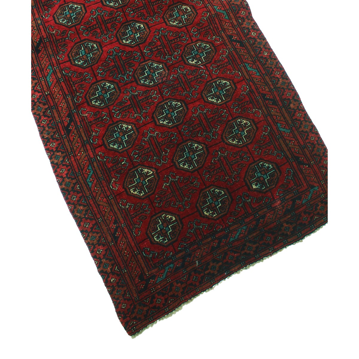 Noori Rug Vintage Mazi Rusty-Red/Black Rug - 2'3" x 4'6"