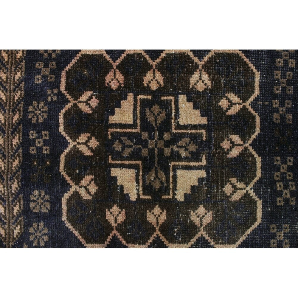 Noori Rug Vintage Sherazi Aquiano Blue/Grey Rug - 3'8" x 6'6"