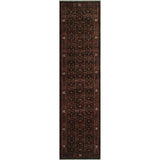 Noori Rug Vintage Sterling Black/Pink Runner - 2'8" x 10'6"