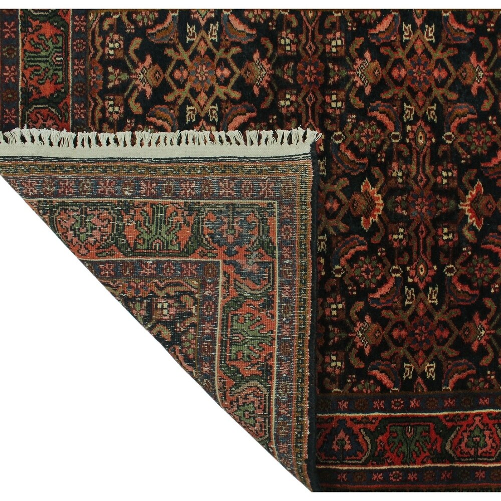 Noori Rug Vintage Sterling Black/Pink Runner - 2'8" x 10'6"
