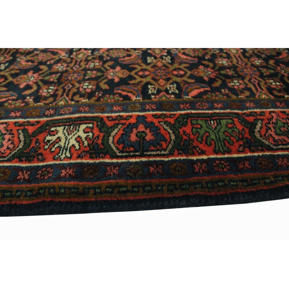 Noori Rug Vintage Sterling Black/Pink Runner - 2'8" x 10'6"