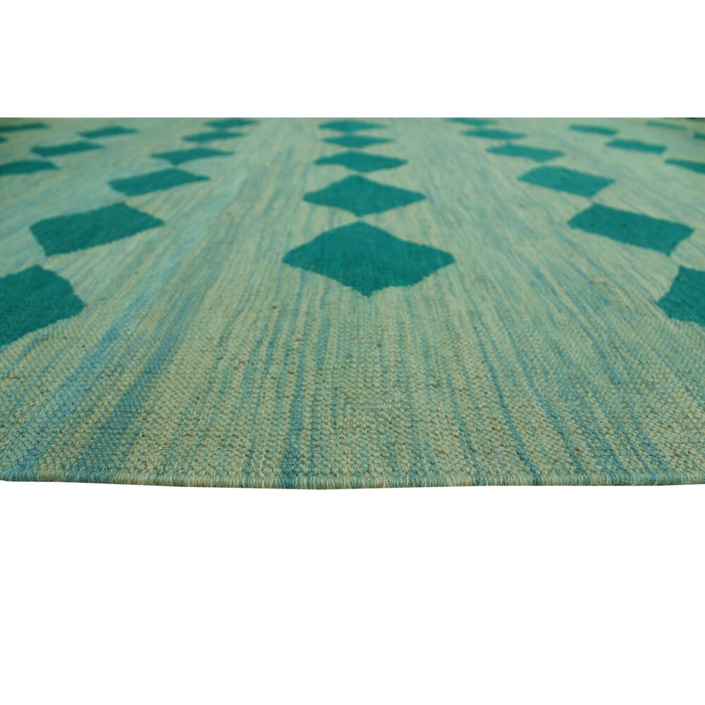 Noori Rug Winchester Kilim Antarah Lt. Blue/Turquoise Rug - 4'11" x 6'8"