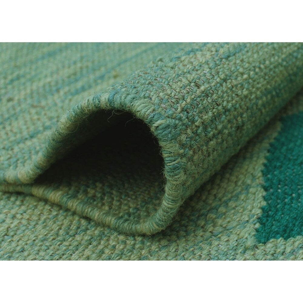 Noori Rug Winchester Kilim Antarah Lt. Blue/Turquoise Rug - 4'11" x 6'8"