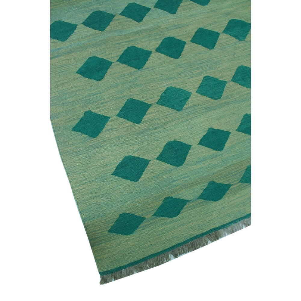 Noori Rug Winchester Kilim Antarah Lt. Blue/Turquoise Rug - 4'11" x 6'8"
