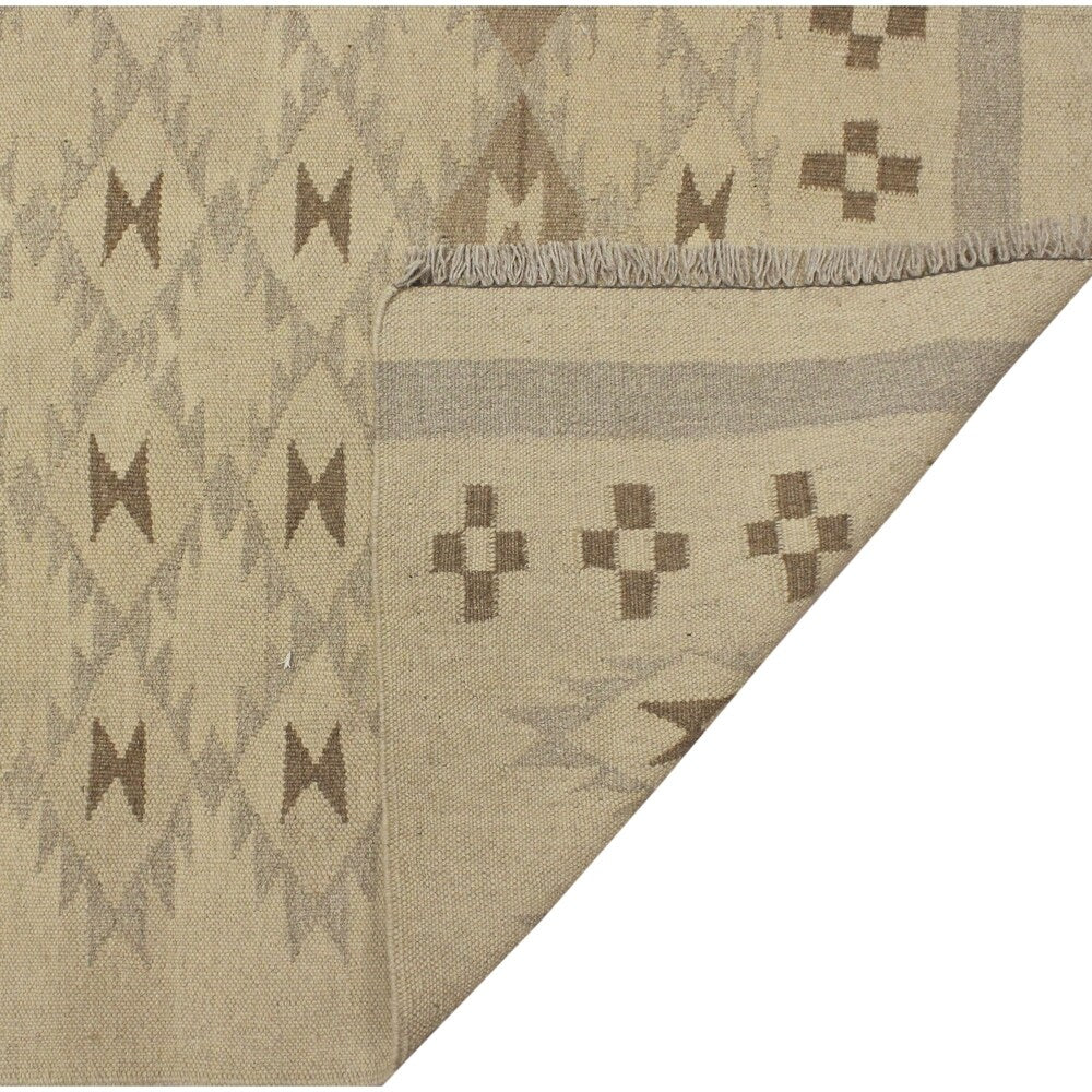 Noori Rug Winchester Kilim H/2 Ivory/Grey Rug - 4'11" x 6'7"